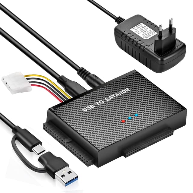 USB 3.0 zu IDE/SATA Festplatten Adapter - Große Kompatibilität & Duale USB-Schnittstellen!