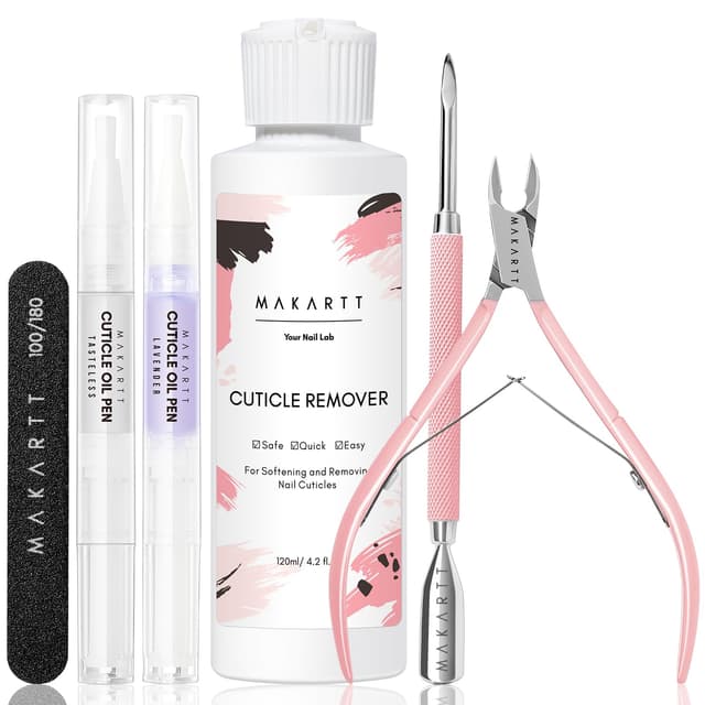 Makartt Nagelhautentferner Set 🌟 Nagelpflege-Kit mit Nagelfeilen & Nagelhauttrimmer