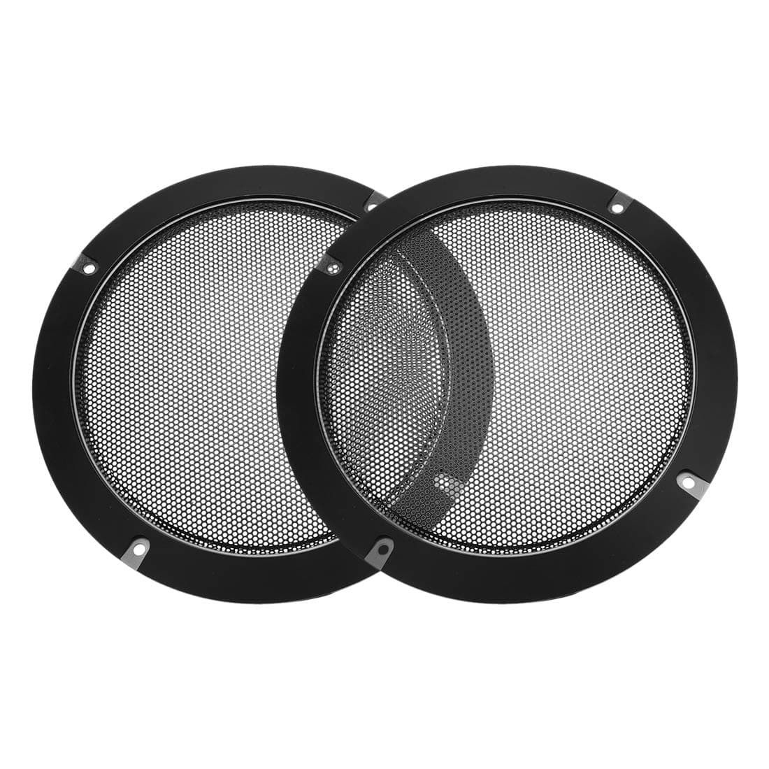 🔊🔊 Sourcing Map 2Stk. Lautsprecher Gitter Abdeckung 6.5 Zoll 184mm Masche Dekorativ Kreis Subwoofer Schutz Schwarz - Angebot!