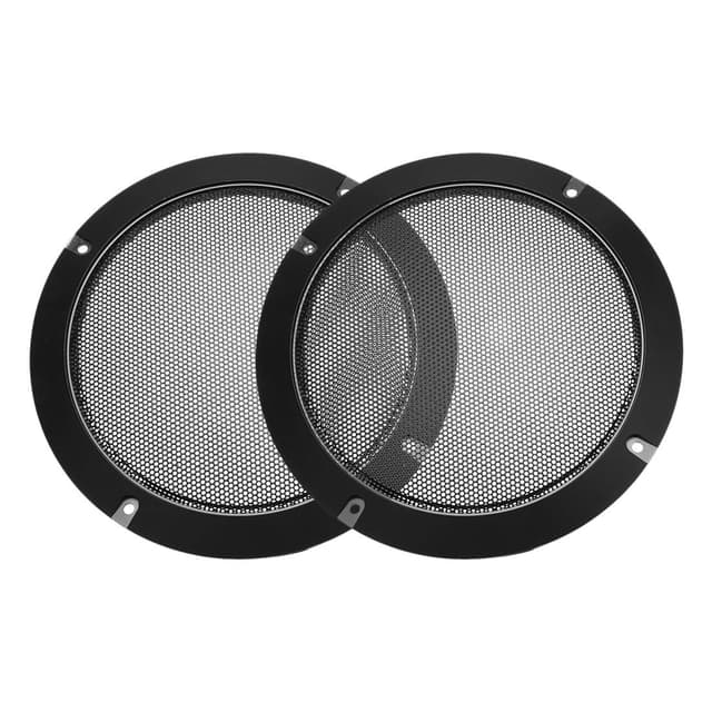 🔊🔊 Sourcing Map 2Stk. Lautsprecher Gitter Abdeckung 6.5 Zoll 184mm Masche Dekorativ Kreis Subwoofer Schutz Schwarz - Angebot!