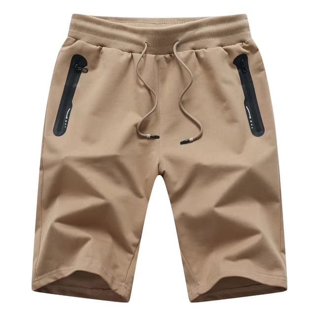 JustSun Sport Shorts Herren - Bequeme kurze Hose mit Reißverschlusstaschen