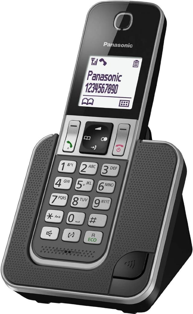 📞 Panasonic KX-TGD310FRG Solo Telefon ohne Anrufbeantworter Schwarz Nur TGD3-Serie
