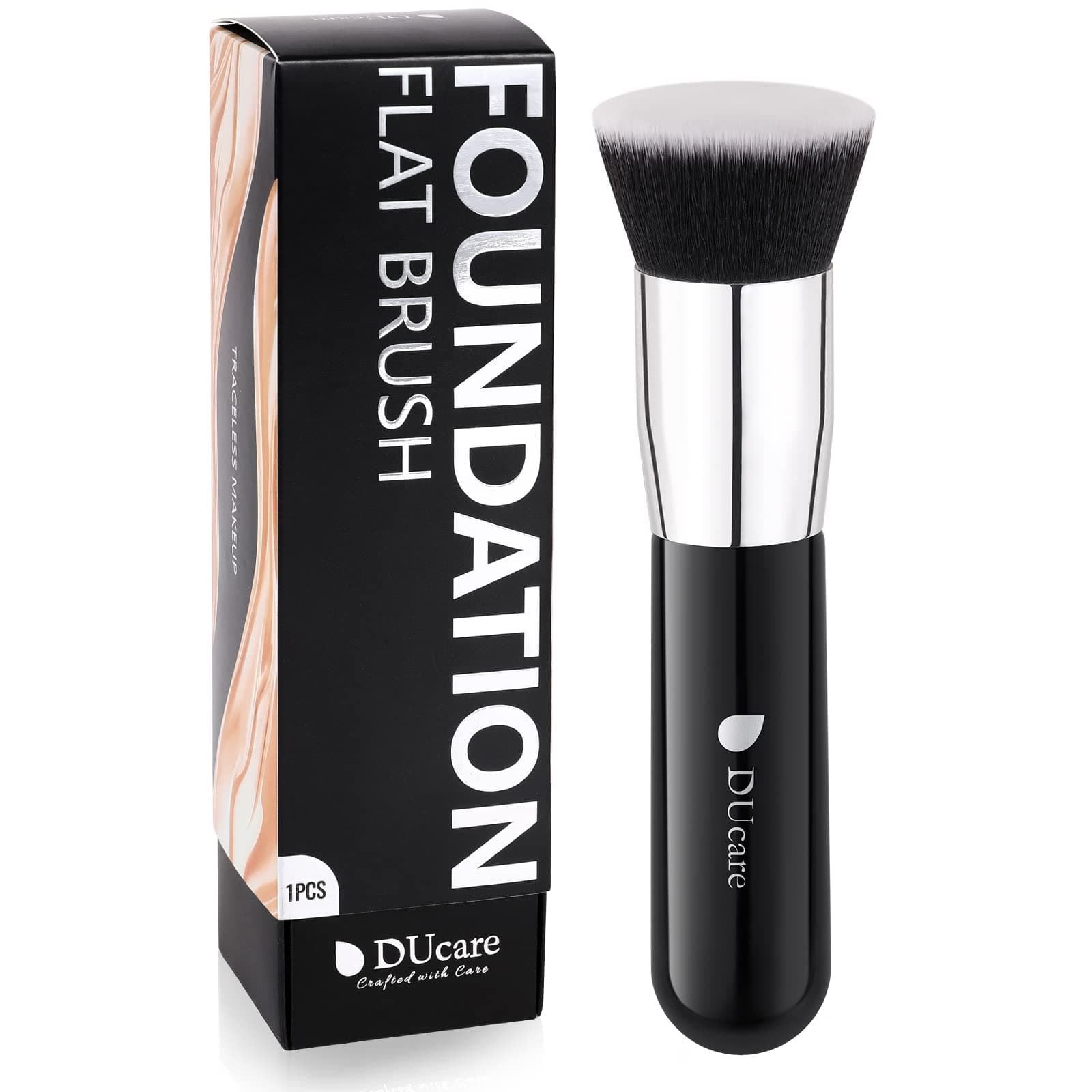 DUcare Foundation Pinsel Kabuki Make Up Pinsel - Ideal für Cremige, Pudrige oder Flüssige Foundation