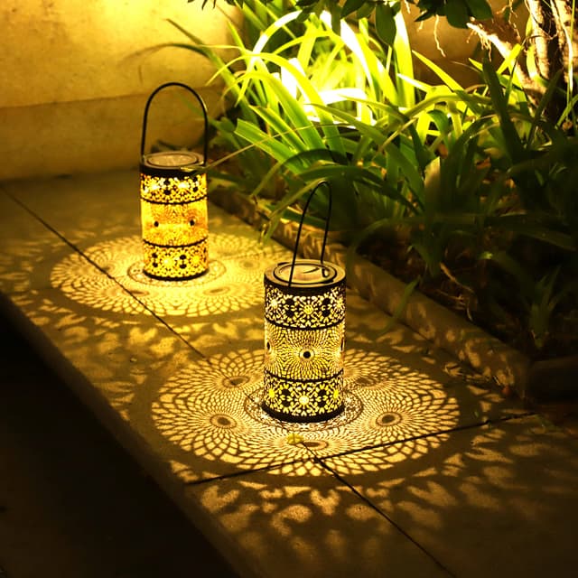 🌞🌿 2 Stück Solarlaterne für Außen - Hochwertige Solarlampen für Garten und Terrasse 🏡🌳
