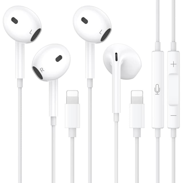 🎧 2er Pack MFi-zertifizierte In-Ear-Kopfhörer für iPhone 📱 HiFi-Stereo-Sound