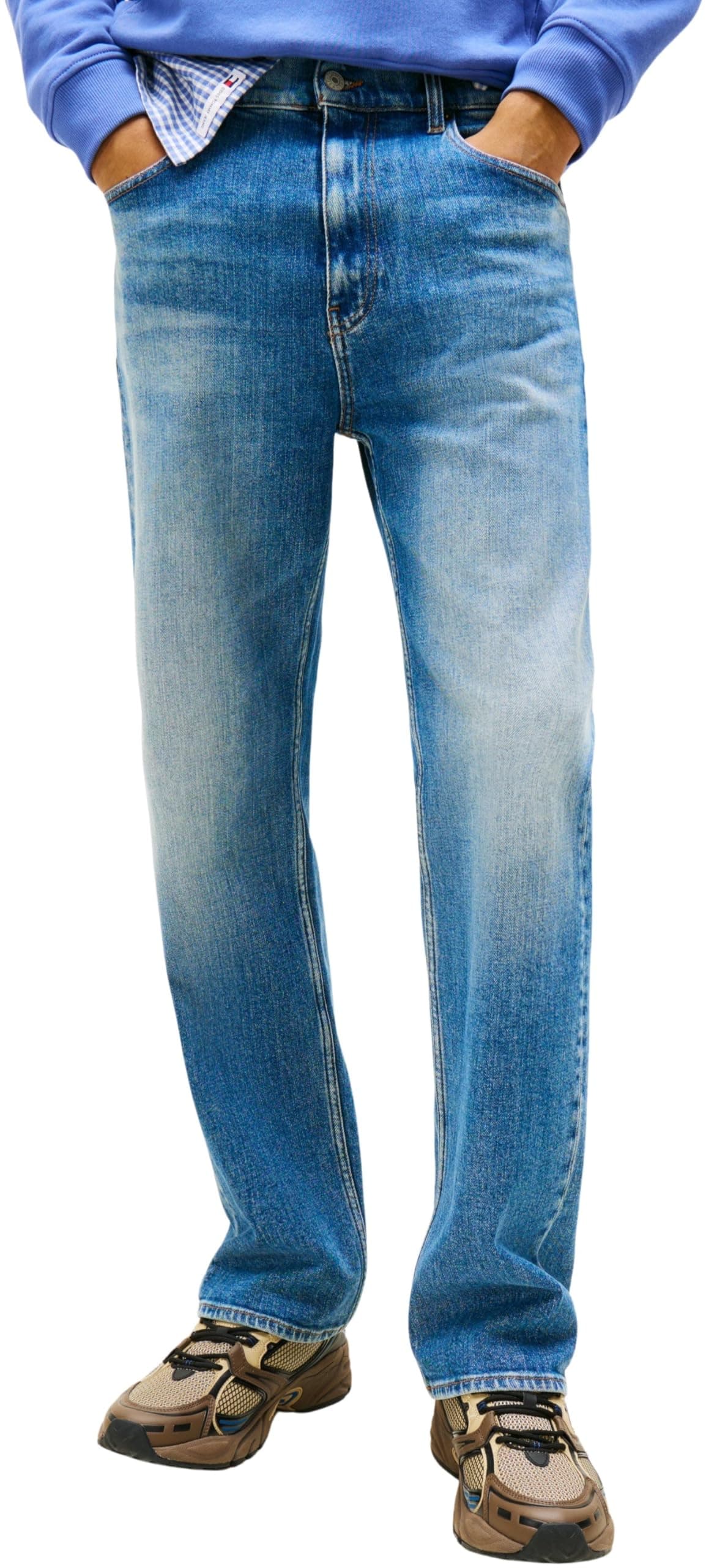 Tommy Jeans Herren Gerade 31W / 30L Denim (Denim Medium) 🌟👖