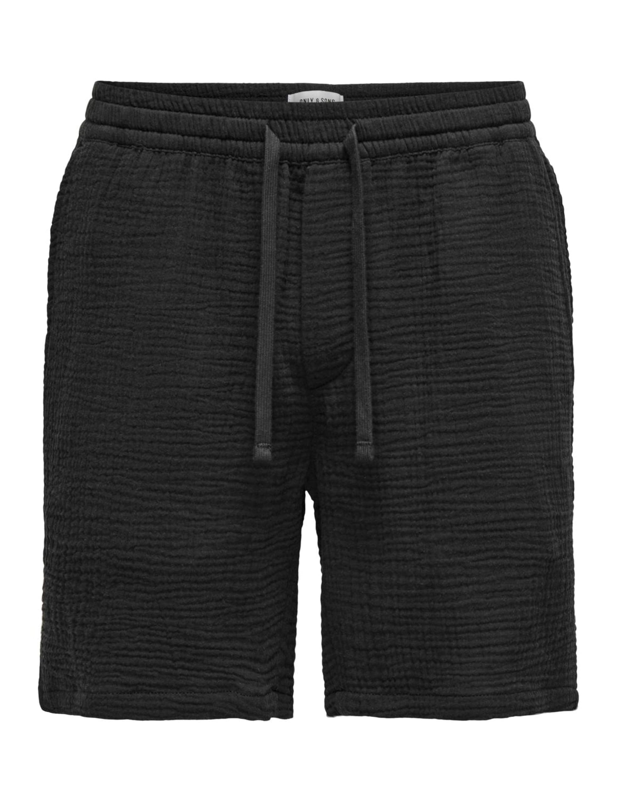 🔥 Nur & Sohne Herren Shorts ONSTEL-PAS XXL Jet Black ✨