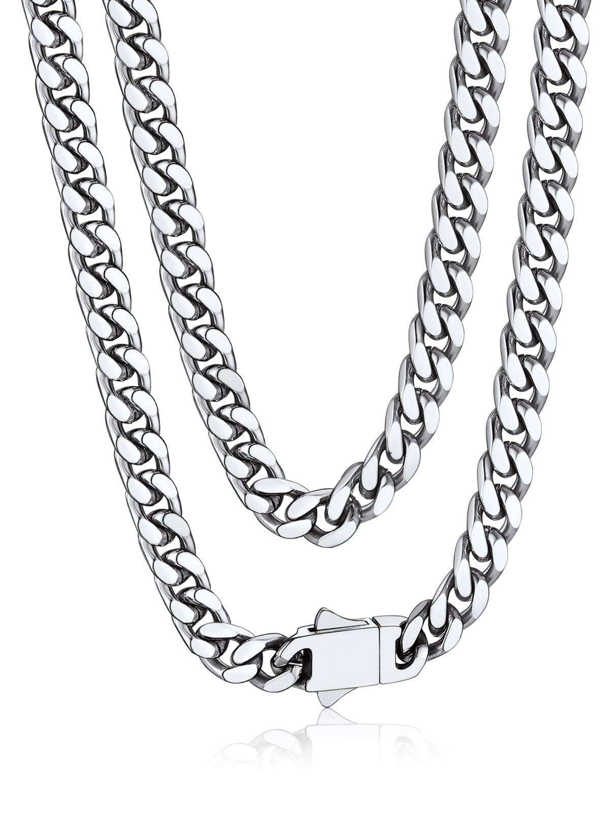 Bandmax Panzerkette Herren 5MM breit Edelstahl Kette Junge Halskette Damen 🎤 Hip Hop Kette Schmuck Accessoire 🎁