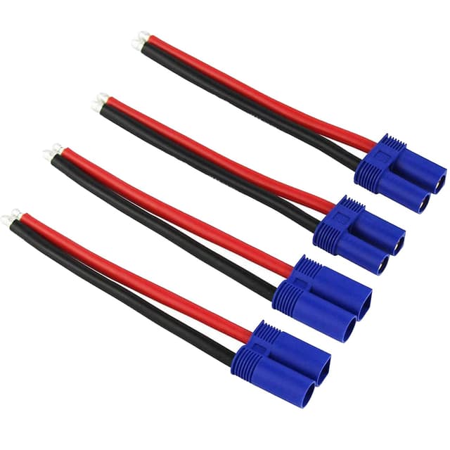 🔋🚗 Boladge 2 Paar EC8 Stecker Männlich und Buchse Adapter Verlängerungskabel 🚁🔌