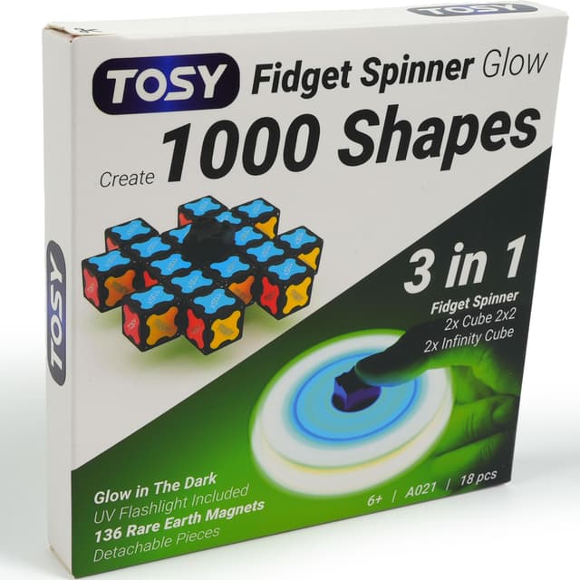 TOSY Magnet Fidget Spinner Glow - 3in1 Spielzeug 🌟🧩