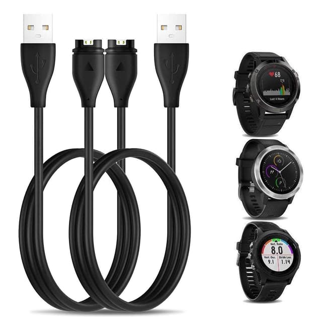 🔋📱 CAVN 2-Stück Ladekabel Kompatibel mit Vivoactive 5 4S 4 3/Fenix 7 7S 7X 6 6S 6X 5 5S Pro/Venu 3 3S 2 2S 2 Plus Sq/Forerunner 55 45 45S/Instinct - 7.64€