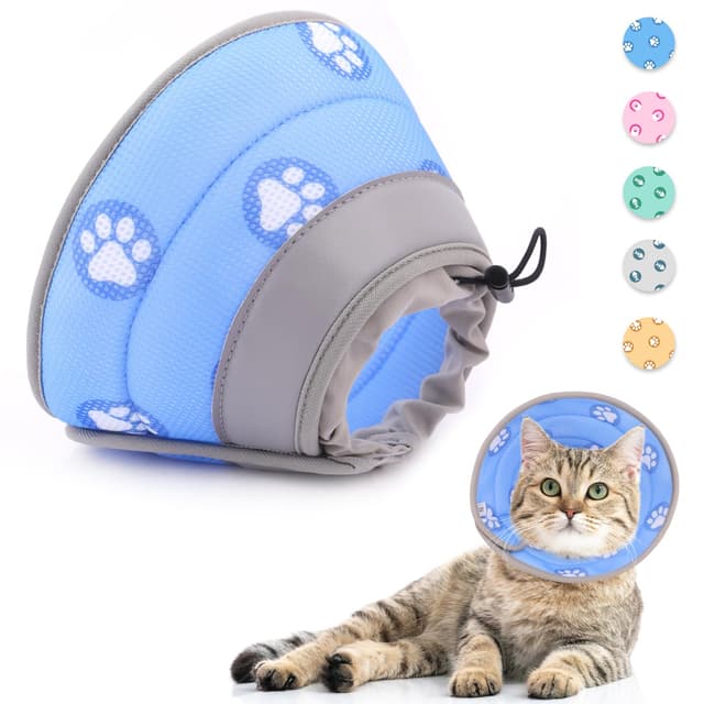 🐱 Supet Halskrause Katze, Einstellbarer Halskrause Katze Halsband 🌟