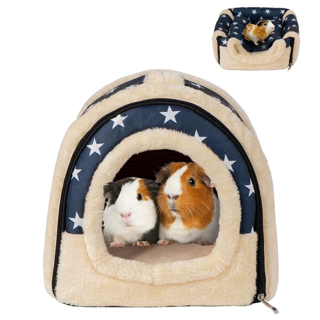 🐹🏡 Pantula Meerschweinchen Bett Kuschelhöhle - Gemütliches Hamster Kleintier Bett