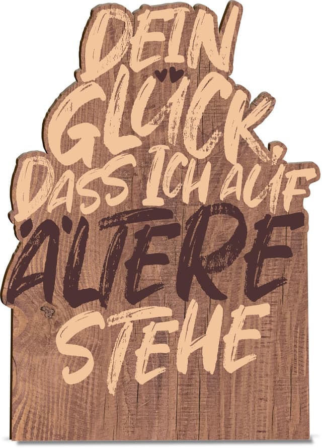 Lustige Geburtstagskarte Holzkarte - Ältere Männer Geburtstagskarte | Witzige Karte Geburtstag 🎉