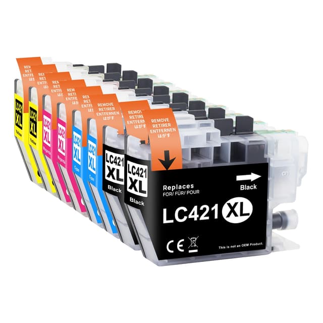 LC421XL Druckerpatronen Kompatibel für Brother LC421 LC-421XL Multipack Patronen - 8er Pack ✨