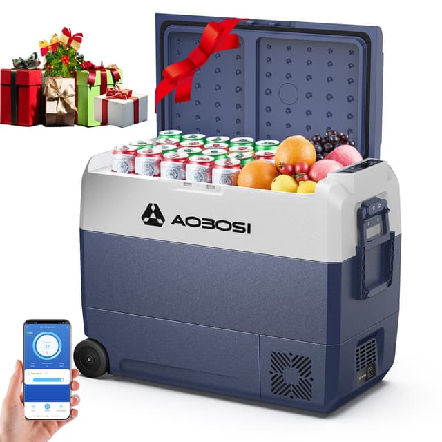 🚗🍻 AAOBOSI Kompressor Kühlbox 60 L mit WiFi-APP-Steuerung