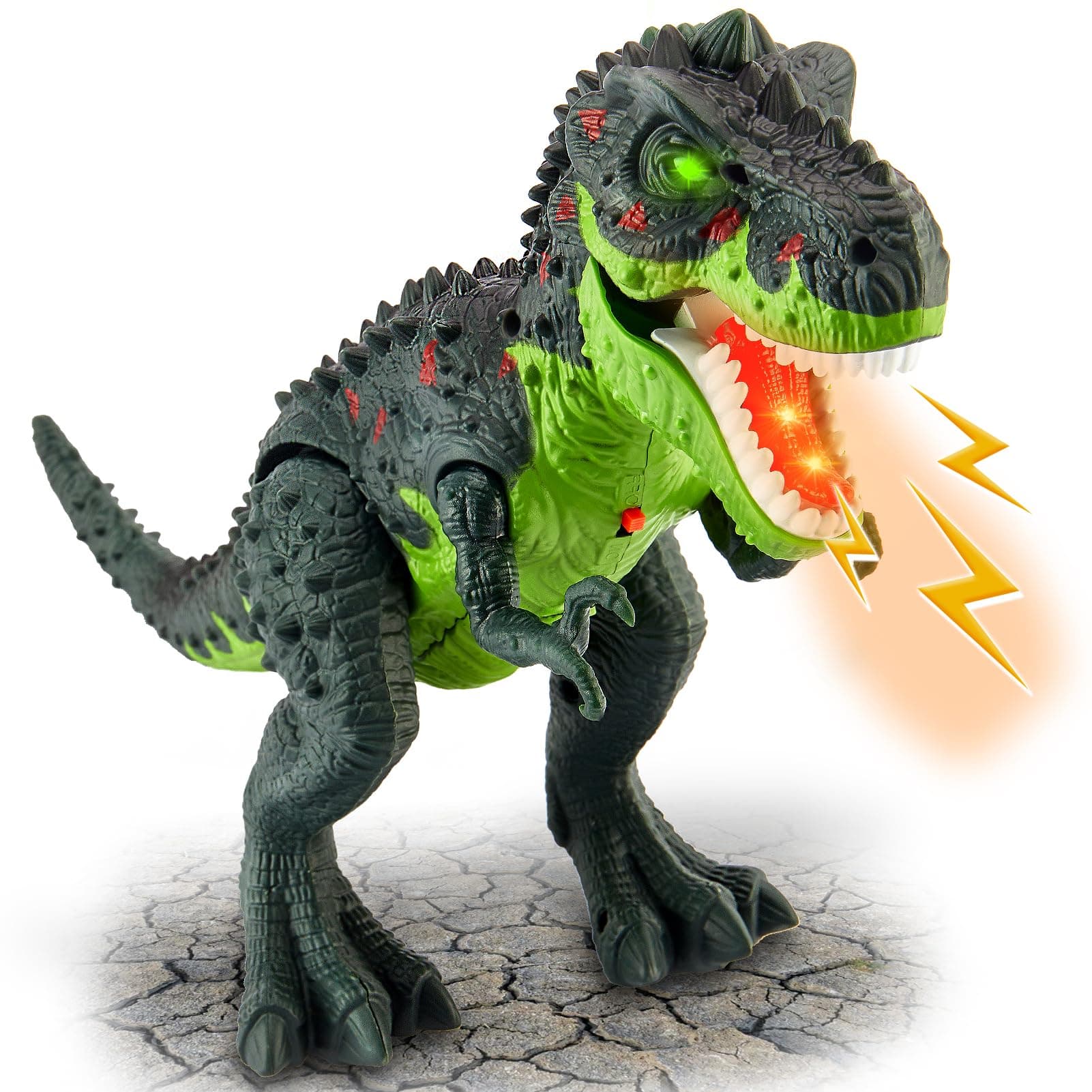 HYAKIDS Dinosaurier Spielzeug 🦖🌟 - Laufender Dinosaurier mit Sprühfunktion und Lichtern!