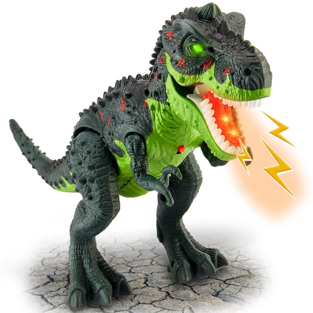 HYAKIDS Dinosaurier Spielzeug 🦖🌟 - Laufender Dinosaurier mit Sprühfunktion und Lichtern!
