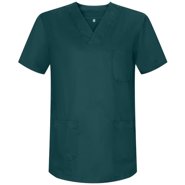 👩‍⚕️ MISEMIYA Unisex Medizinische Scrubs Top XS Dunkelgrün - Nur 10€!