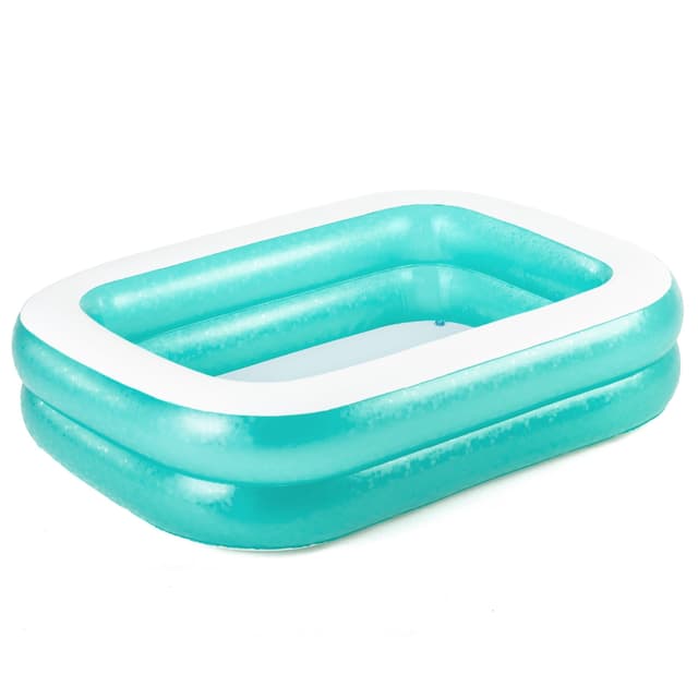 🌊🏊 Bestway 54005 Aufblasbarer durchsichtiger Familienpool, 201 x 150 x 51 cm - Grün 🏊🌊