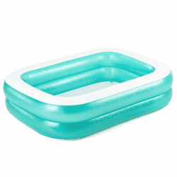 🌊🏊 Bestway 54005 Aufblasbarer durchsichtiger Familienpool, 201 x 150 x 51 cm - Grün 🏊🌊 Angebot bei HelloDeals