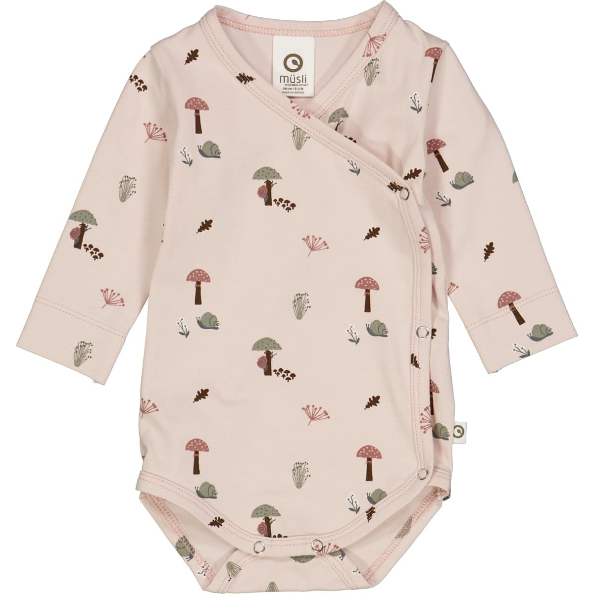 🌿 Super Deal: müsli Baby-Mädchen Mini Me Botany L/S Body Base Layer 44 Nightingale/ Bark/ Poetry Green