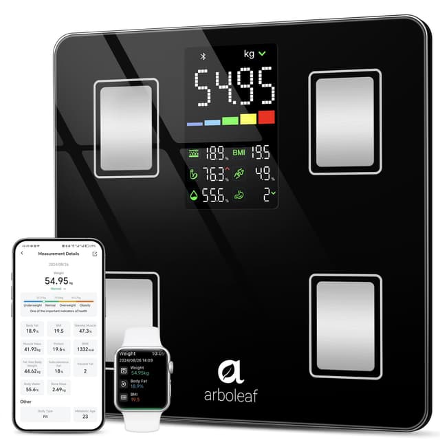 Arboleaf Personenwaage mit App und LED-Display 🌟