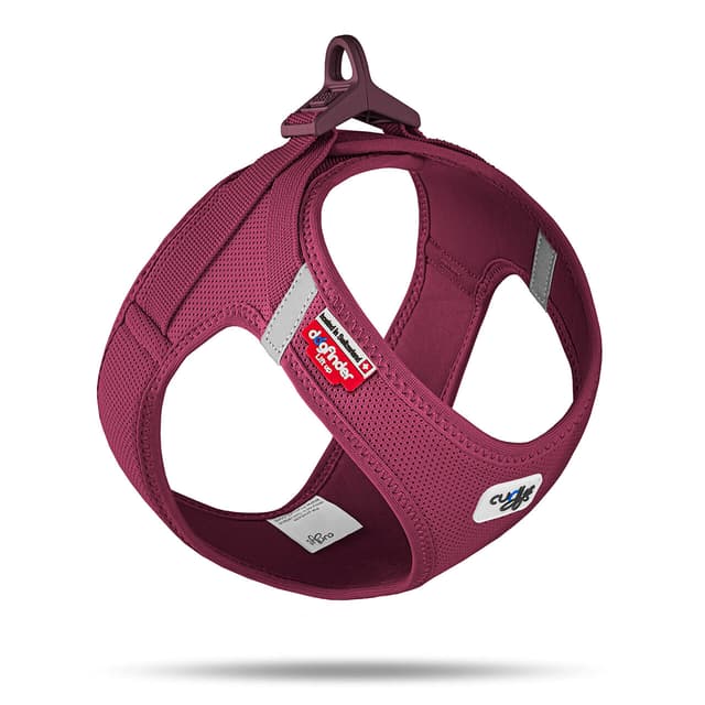 🐾 Hundegeschirr Vest Harness curli Clasp Air-Mesh Ruby S Ruby S Einfarbig 🐕