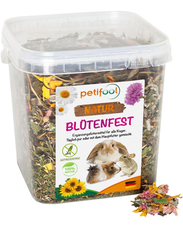 petifool Blütenfest 380g - Ergänzungsfutter für Nager 🐹🌸
