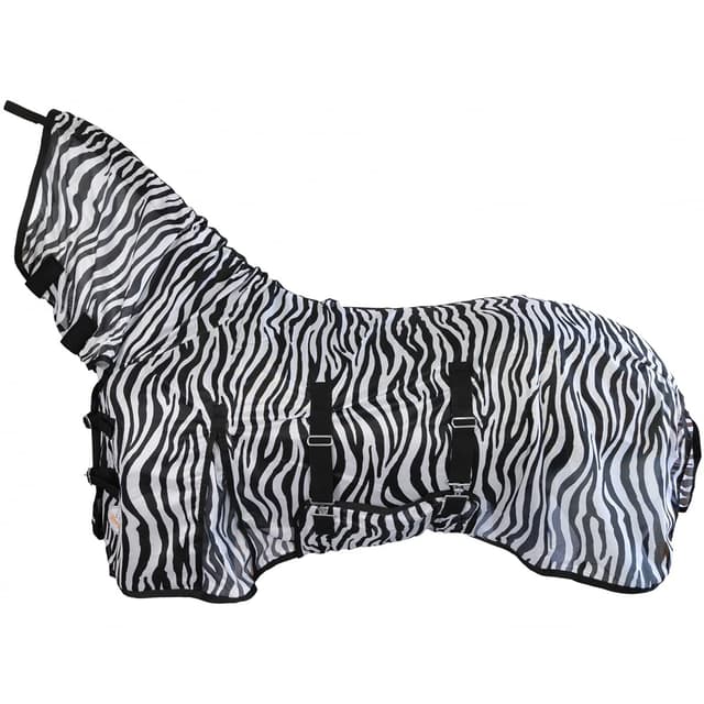 Marengos - Zebra-Fliegendecke mit Halsteil & Bauchlatz 🦓🐎