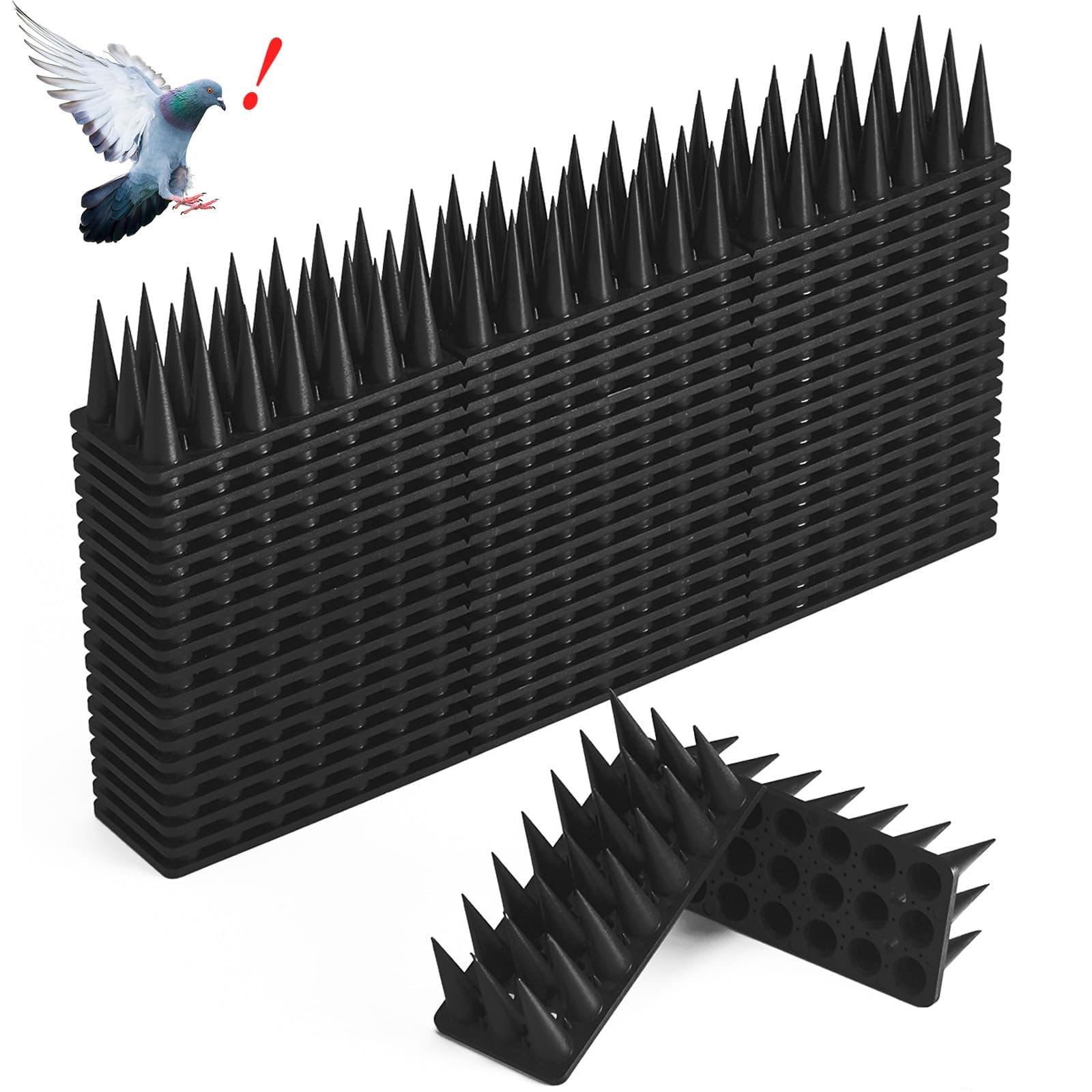 🦅🏡 CIIC Taubenabwehr Spikes, 5.7 Meter Vogelabwehr Spikes Kunststoff Taubenschutz