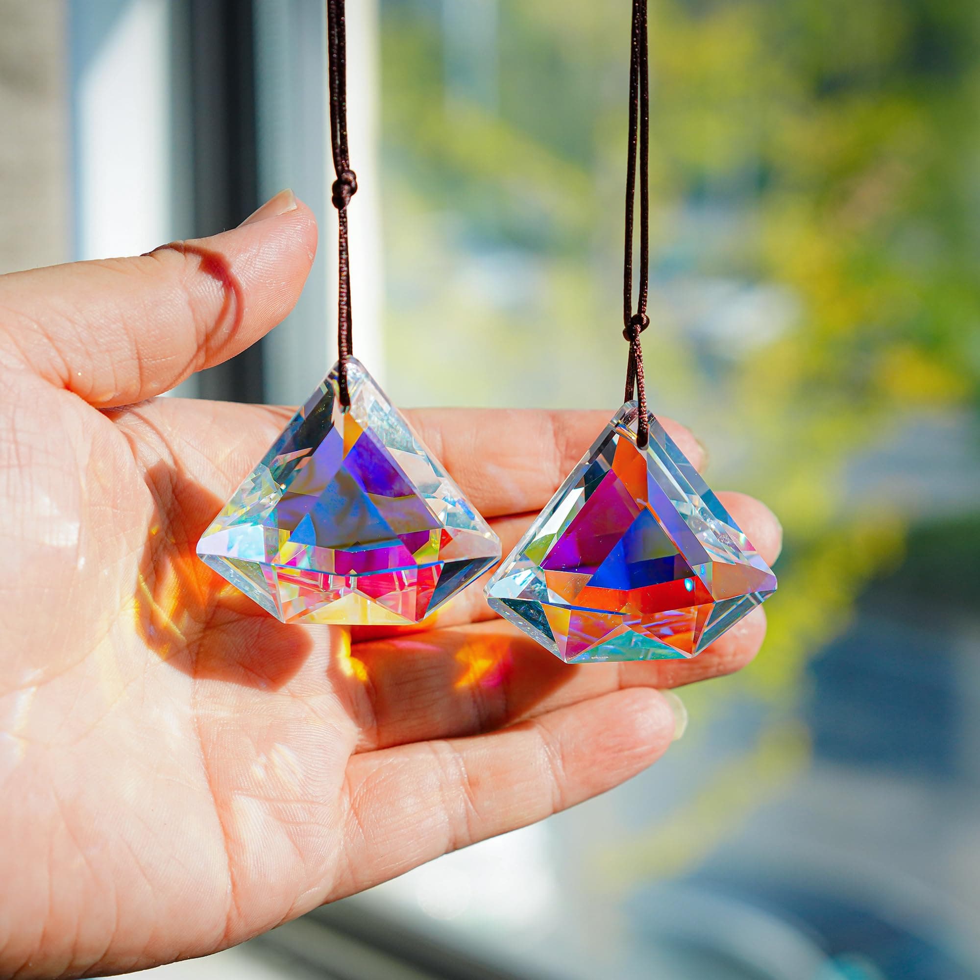 H&D Hyaline & Dora 4,8 cm Kristalldiamant Sonnenfänger Prismen 🌈
