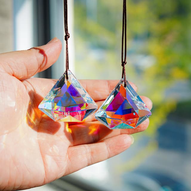 H&D Hyaline & Dora 4,8 cm Kristalldiamant Sonnenfänger Prismen 🌈