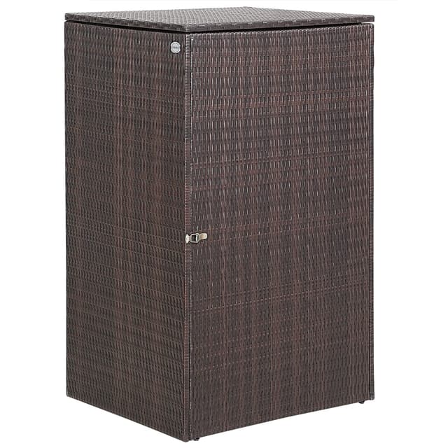 CASARIA® Mülltonnenbox mit Klappdeckel + Verschluss - 240 Liter Mülltonnenverkleidung 🌿🏡