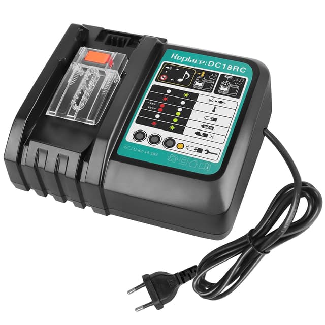 🔋 QUPERR DC18RC Ersatz-Ladegerät für Makita Akkus - Kompatibel mit BL1830 BL1840 BL1850 usw.