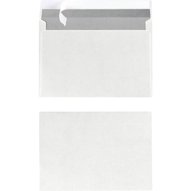 💌 Herlitz Briefumschlag C6, weiß, haftklebend ohne Fenster, 100 Stück