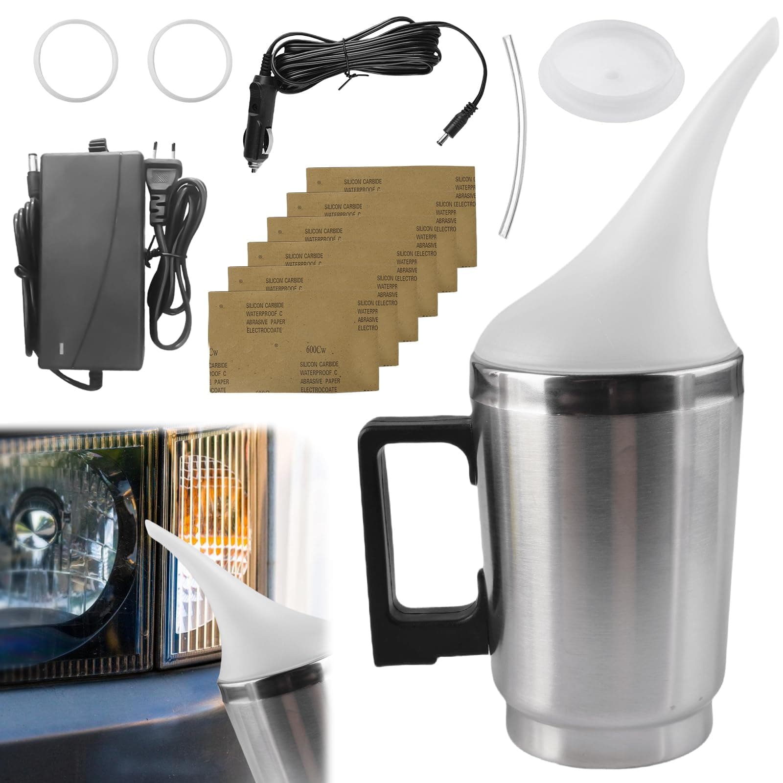 🚗💡 Auto Scheinwerfer Bedampfen Polierset Set | Universal-Auto Scheinwerfer Reparaturflüssigkeit
