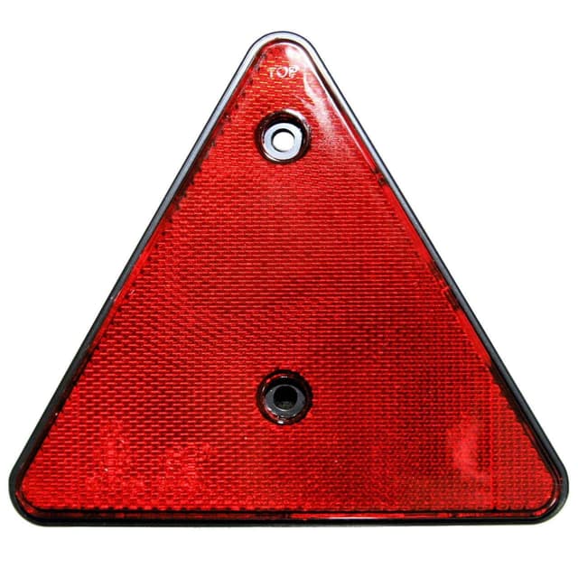 🔴🔺 2er SET Rückstrahler Dreieck ROT e-geprüft Hänger Trailer Reflektor links rechts