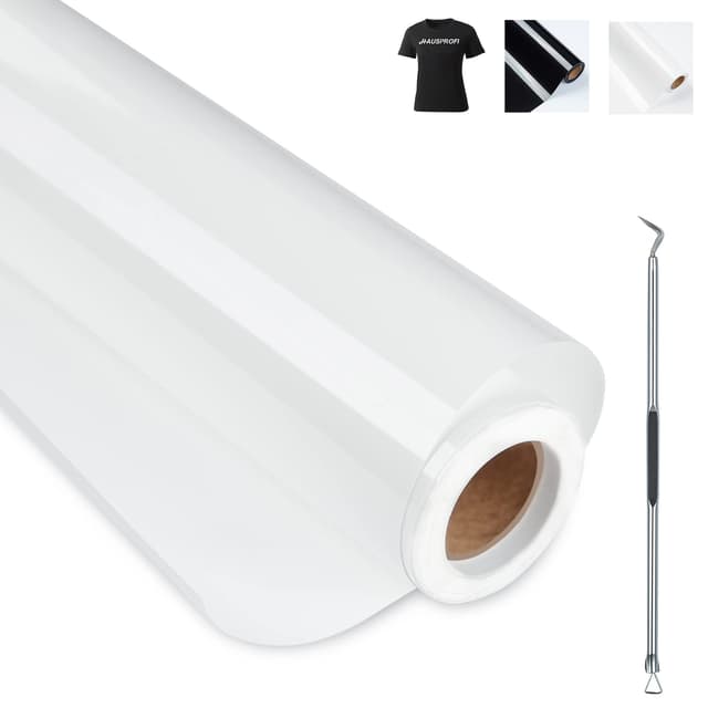 🔥 HAUSPROFI Plotterfolie Textil 30.5cm x 400cm - Flexfolie für DIY T-Shirt 🔥