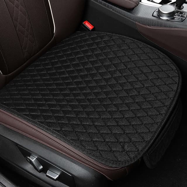 🚗🔥Colexy 2 Stück Universal Sitzauflagen Vordersitze 51 * 50 cm - Schwarz 🛋️🔝