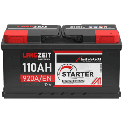 🔋 LANGZEIT Autobatterie 12V 110AH 920A/EN Starterbatterie +30% mehr Leistung 🚗💪 Angebot bei HelloDeals