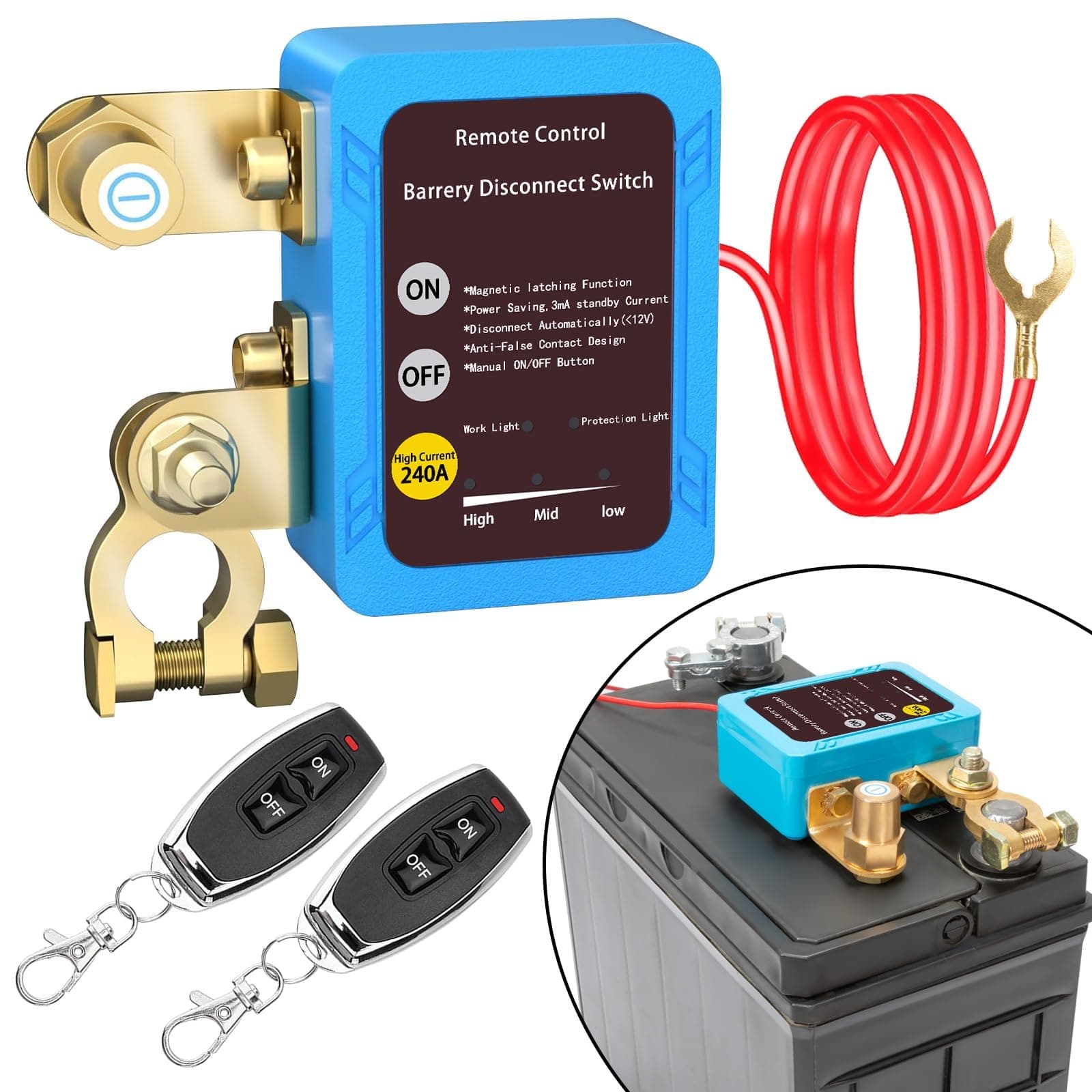 🔋 Batterietrennschalter 12V mit Fernbedienung - Deal des Tages!