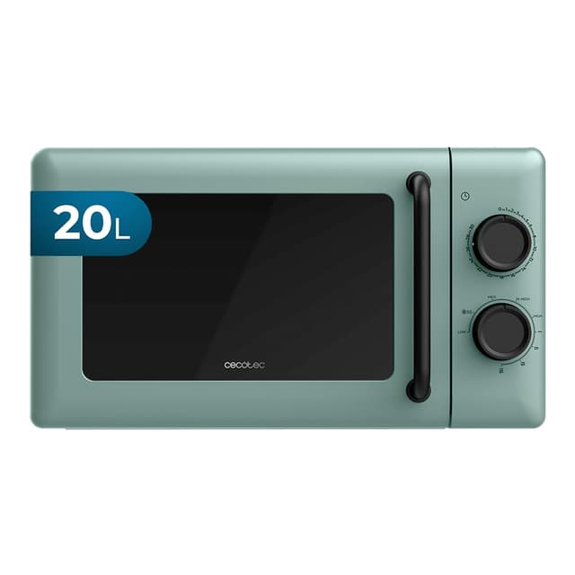 🔥 Deal: Cecotec Mechanische Mikrowelle mit Grill 20L Proclean 3110 Grün. 700W in 6 Stufen und 800W Grill!