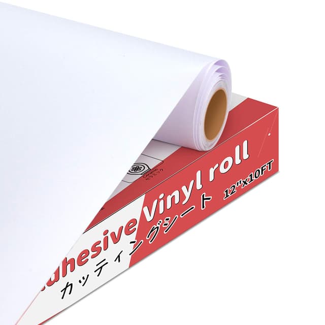 🔥 Super Deal! YRYM HT Selbstklebende Vinylfolie Plotter - 30cm x 305cm Matt Weiß Selbstklebend Folie 🎨