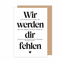 Premium Glückwunschkarte zum Abschied 👋🎉 Angebot bei HelloDeals