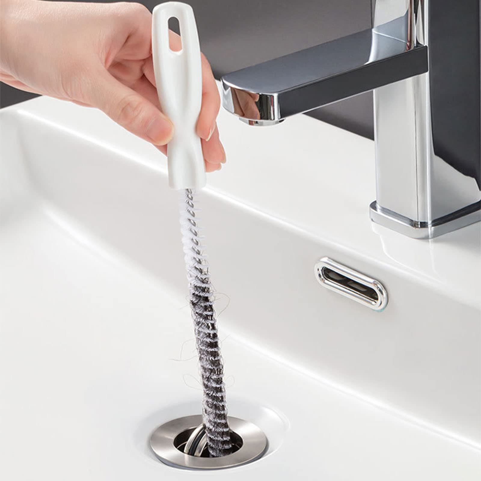 🌊🧹 KEYRI 2 Stück Reinigungsbürsten für Abwasserkanäle - Flexibler Abflussreiniger 🧼