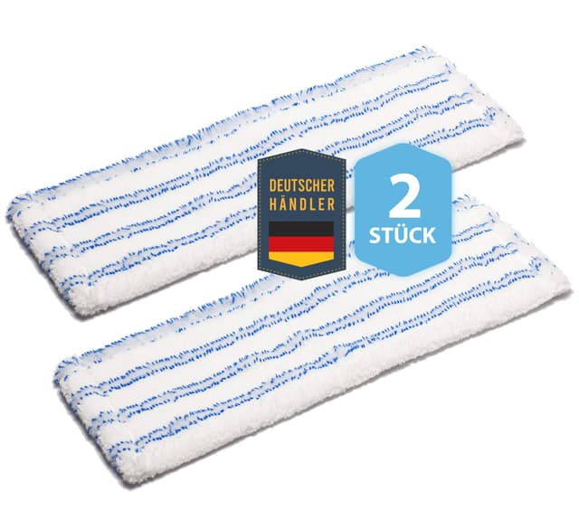 🌟 DOPPELPACK SET - Wischmoppbezug Ersatzbezug für 40 cm Wischmopp
