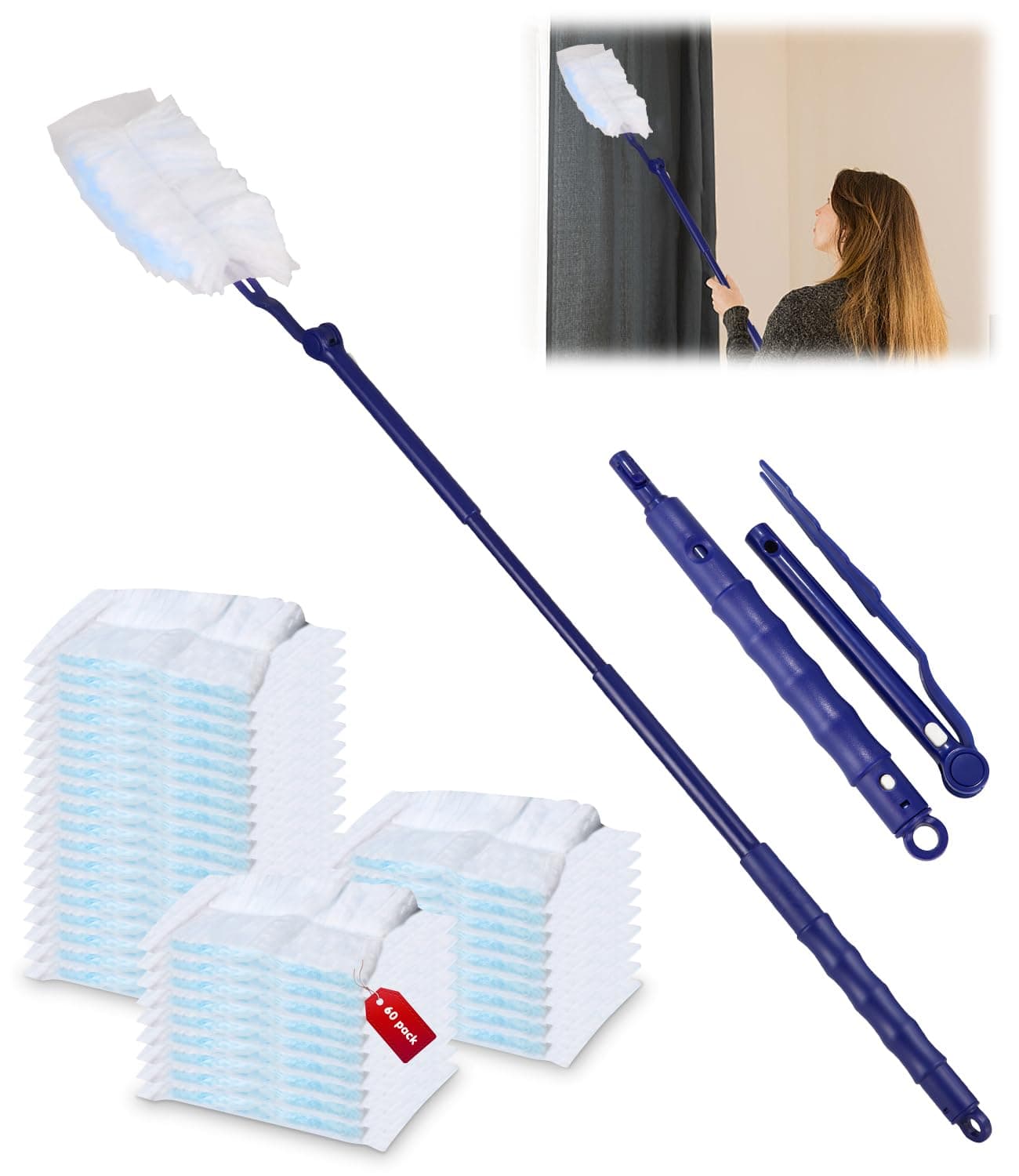 🧹 Zaxiva 60 Stück Staubmagnet Set für effektive Reinigung 🌟