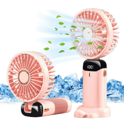 🌬️🔋 Jsdoin Handventilator: Tragbarer Mini Ventilator, Wiederaufladbar, Faltbarer USB-Ventilator für Büro, Outdoor (Rosa) 🌬️🔋 Angebot bei HelloDeals