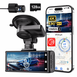 REDTIGER 4K STARVIS 2 Dashcam Auto Vorne Hinten 🚗📹 Touchscreen 3,18 Zoll, Sprachsteuerung, Dash Cam Auto 5.8GHz WiFi GPS, Kostenlose 128GB Karte 🌙🚗 Angebot bei HelloDeals